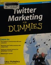 Tapa de Twitter marketing for dummies