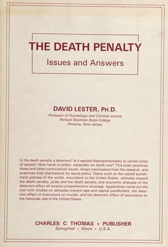 Tapa de The death penalty