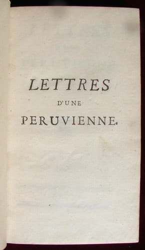 Tapa de Lettres d'une Péruvienne