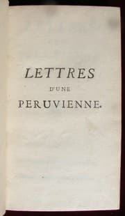 Tapa de Lettres d'une Péruvienne