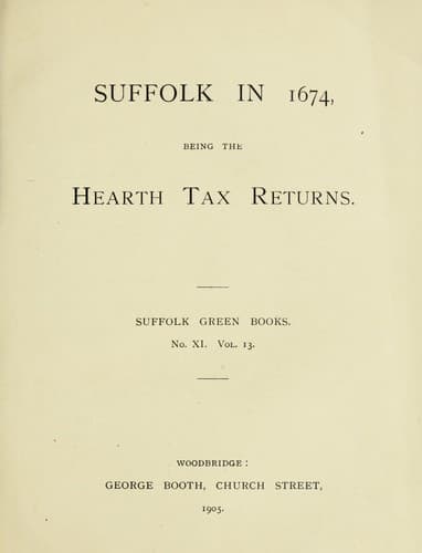 Tapa de Suffolk in 1674