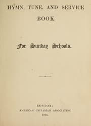 Tapa de Hymn, tune, and service book for Sunday Schools