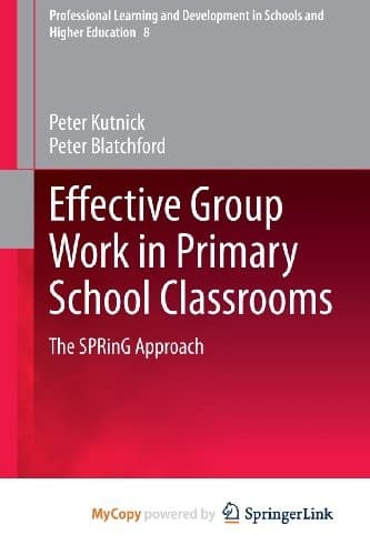 Tapa de Effective Group Work in Primary School Classrooms