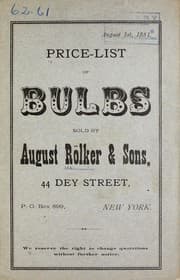 Tapa de Price-list of bulbs