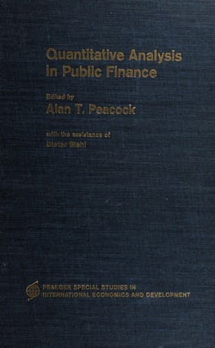 Tapa de Quantitative analysis in public finance