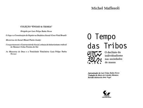 Tapa de O tempo das tribos