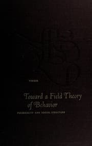 Tapa de Toward a field theory of behavior