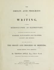 Tapa de The origin and progress of writing, as well hieroglyphic as elementary