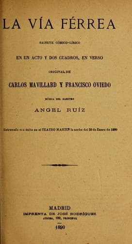Tapa de La vi a fe rrea
