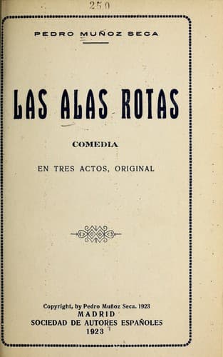 Tapa de Las alas rotas