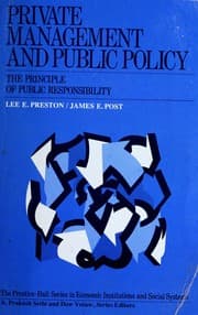 Tapa de Private management and public policy