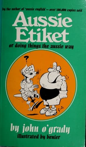Tapa de Aussie Etiket Or Doing Things the Aussie Way