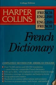 Tapa de Harper Collins French Dictionary College