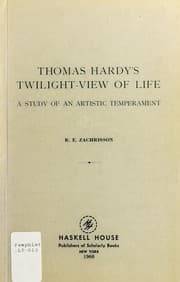 Tapa de Thomas Hardy's twilight view of life