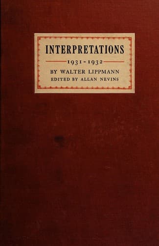 Tapa de Interpretations, 1931-1932