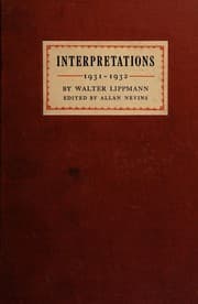 Tapa de Interpretations, 1931-1932