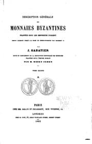 Tapa de Description générale des monnaies byzantines frappées sous les empereurs d'Orient, depuis Arcadius jusqu'à la prise de Constantinople par Mahomet II