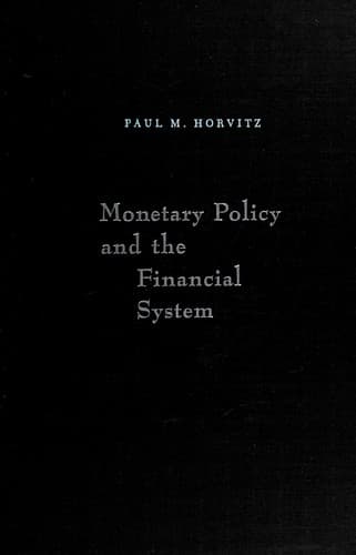 Tapa de Monetary policy and the financial system