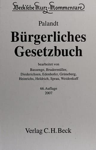 Tapa de Bürgerliches Gesetzbuch