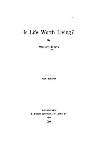 Tapa de Is Life Worth Living?