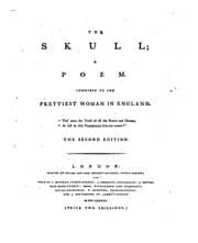 Tapa de The Skull: A Poem. Inscribed to the Prettiest Woman in England