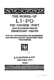 Tapa de The works of Li Po, the Chinese poet