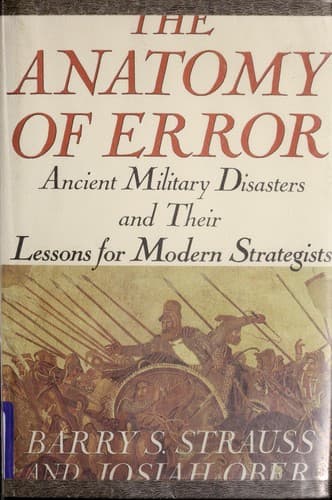 Tapa de The anatomy of error