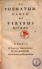 Tapa de De poematum cantu et viribus rythmi