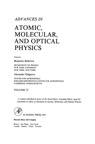 Tapa de Advances in atomic, molecular, and optical physics
