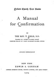 Tapa de A Manual for Confirmation