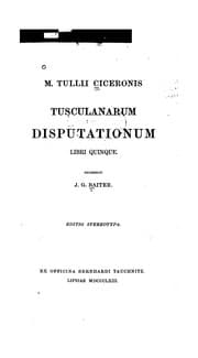 Tapa de Tusculanarum disputationum libri V