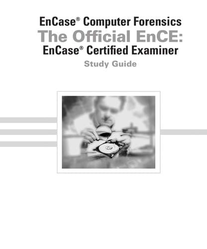 Tapa de EnCase computer forensics