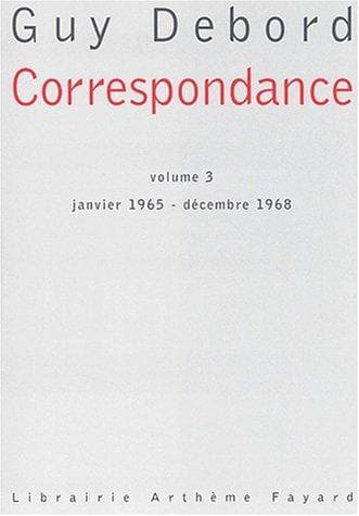 Tapa de Correspondance, tome 3