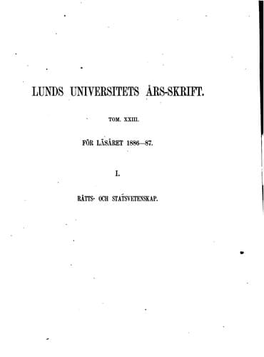 Tapa de Lunds universitets års-skrift
