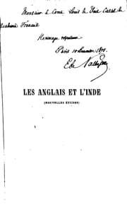Tapa de Les Anglais et l'Inde: (nouvelles études)
