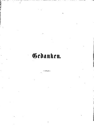 Tapa de Gedanken