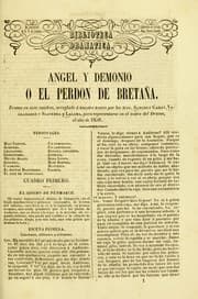 Tapa de Angel y demonio, o, El perdón de Bretaña