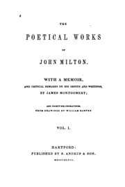 Tapa de The Poetical Works of John Milton: With a Memoir, and Critical Remarks on His Genius and Writings