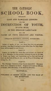 Tapa de The Catholic school book