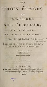 Tapa de Les trois étages
