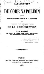 Tapa de Explication du tit. xx, liv, iii du Code Napoléon: contenant l'analyse critique des auteurs et ..
