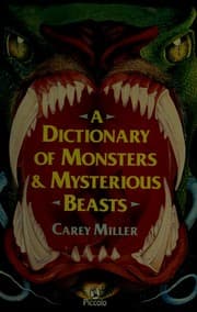 Tapa de A dictionary of monsters and mysterious beasts