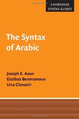 Tapa de The syntax of Arabic