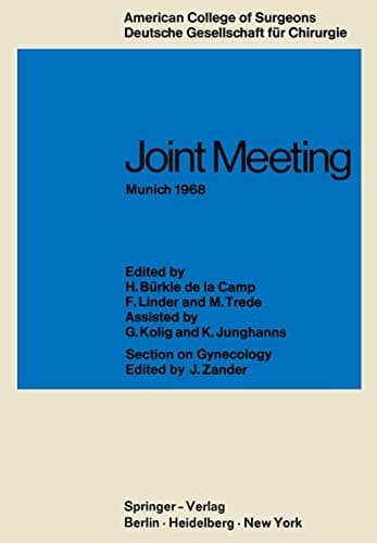Tapa de Joint Meeting Munich 1968