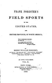 Tapa de Frank Forester's Field Sports of the United States, and British Provinces ..