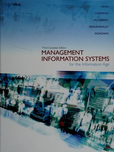 Tapa de Management information systems for the information age