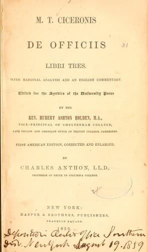 Tapa de De officiis, libri tres ...
