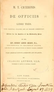 Tapa de De officiis, libri tres ...