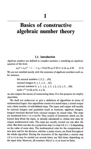 Tapa de Algorithmic algebraic number theory
