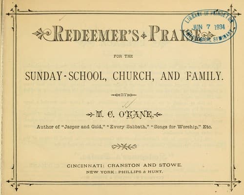 Tapa de Redeemer's praise